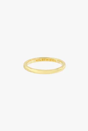 Small band ring gold plated