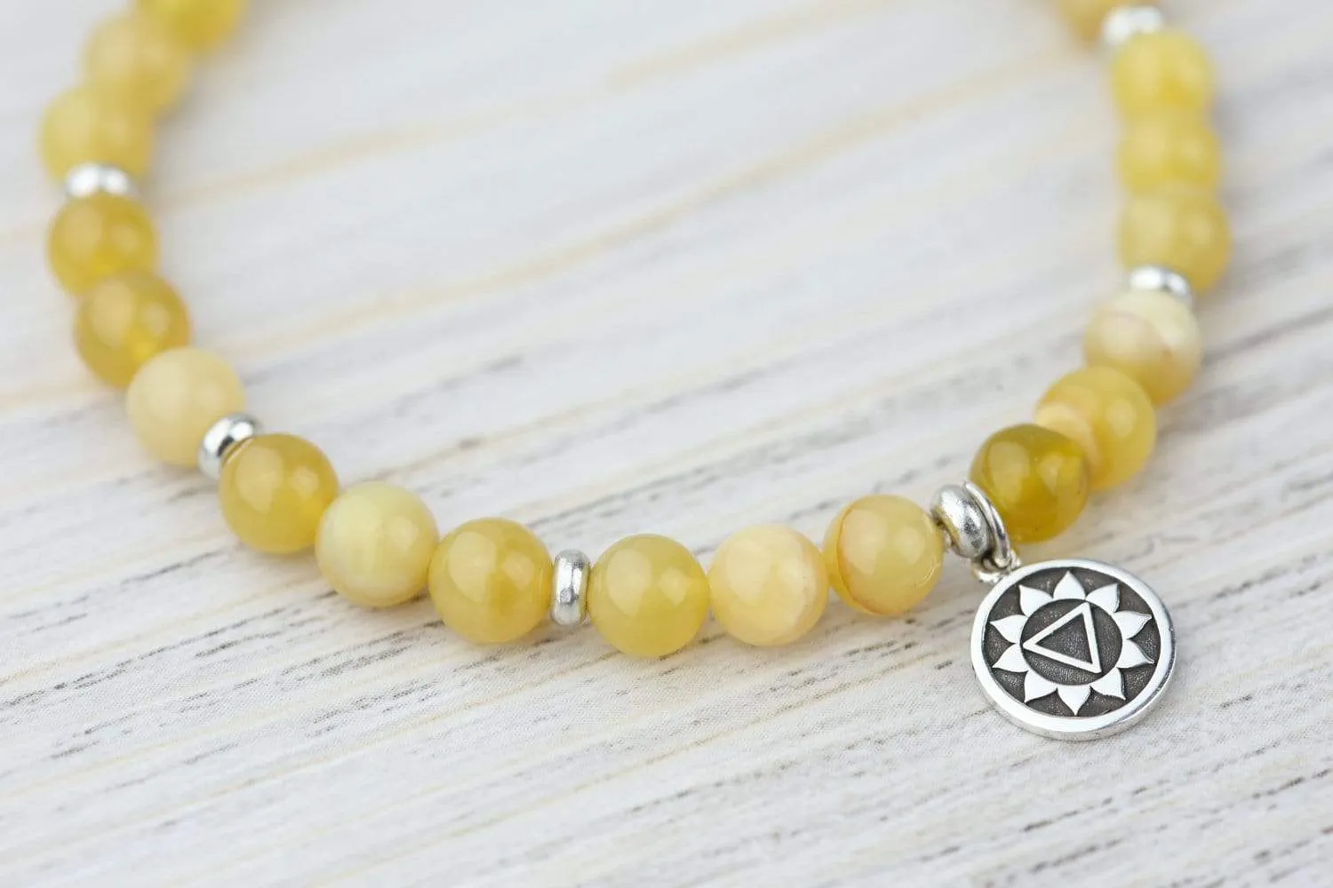 Solar Plexus Chakra Yellow Opal Bracelet