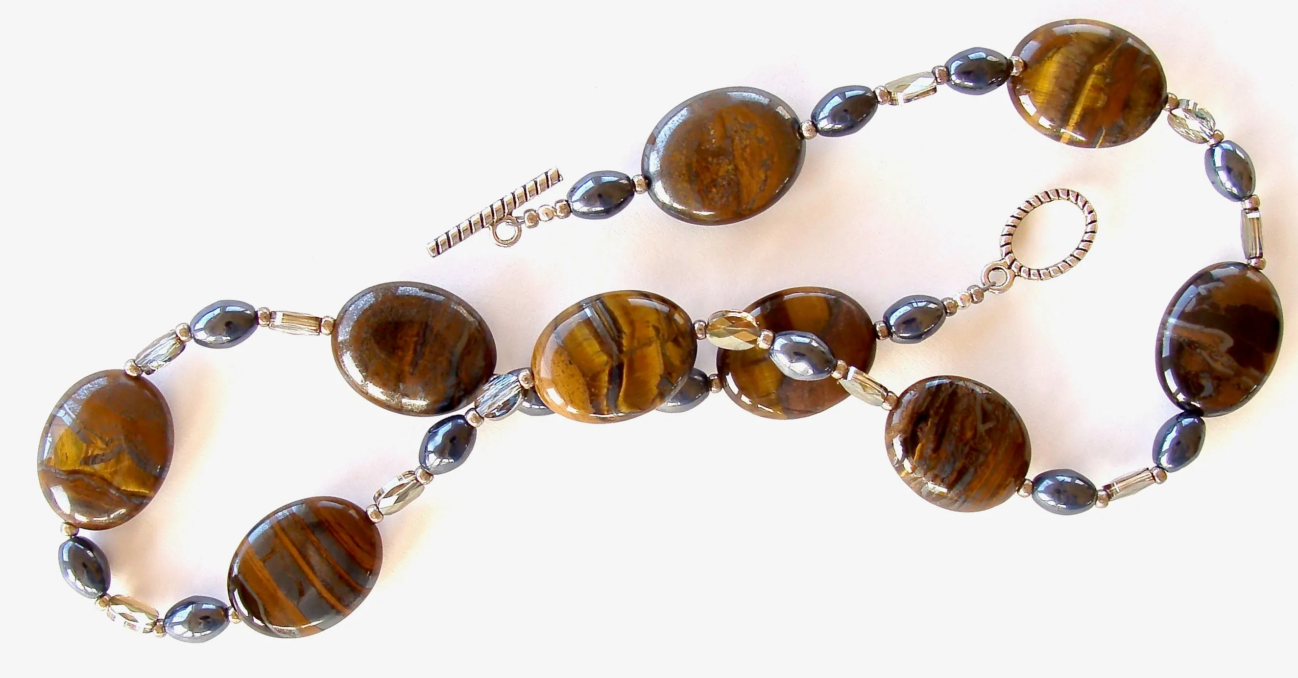 Sonja: Brown Gemstone Necklace