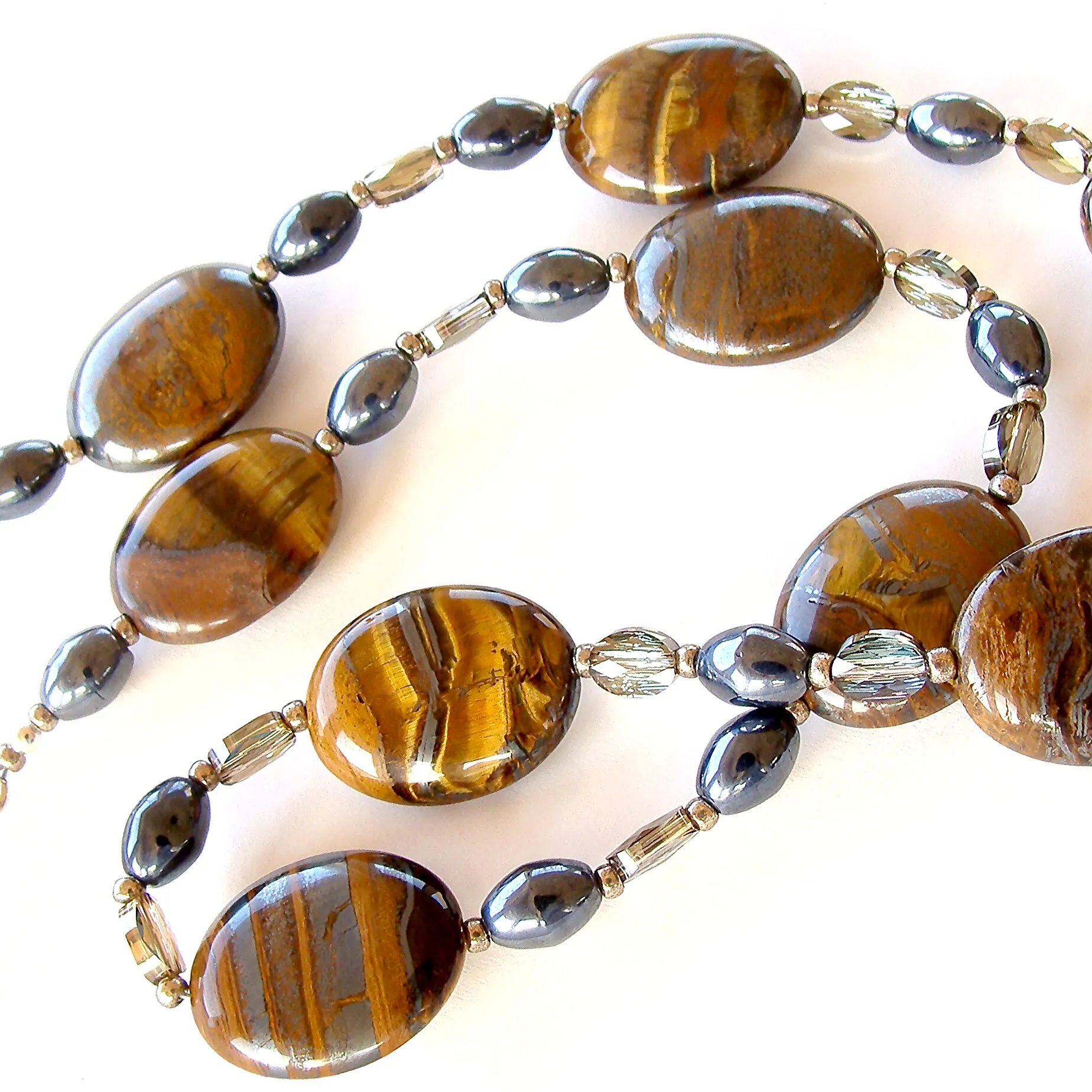 Sonja: Brown Gemstone Necklace