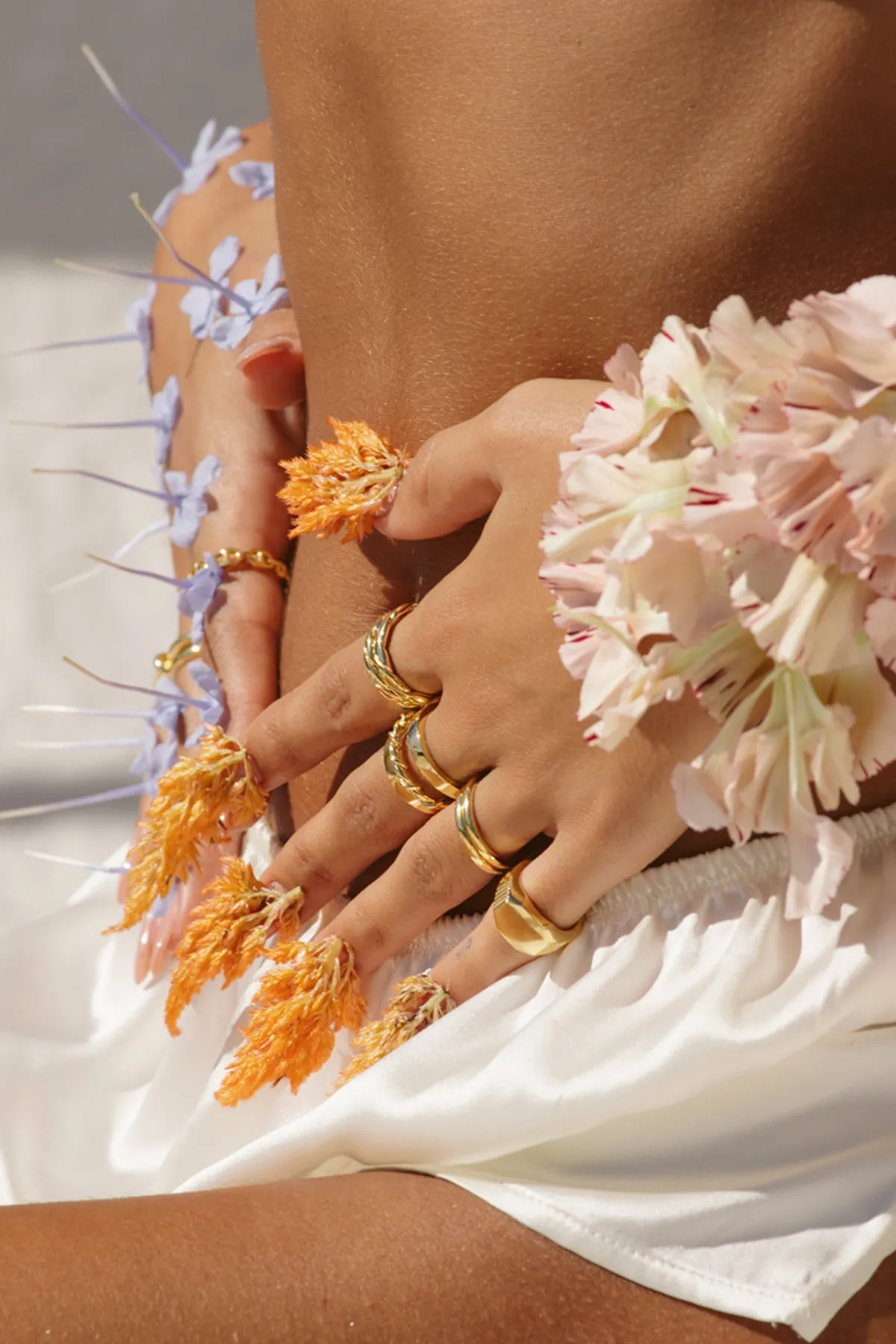 Stack ring gold plated