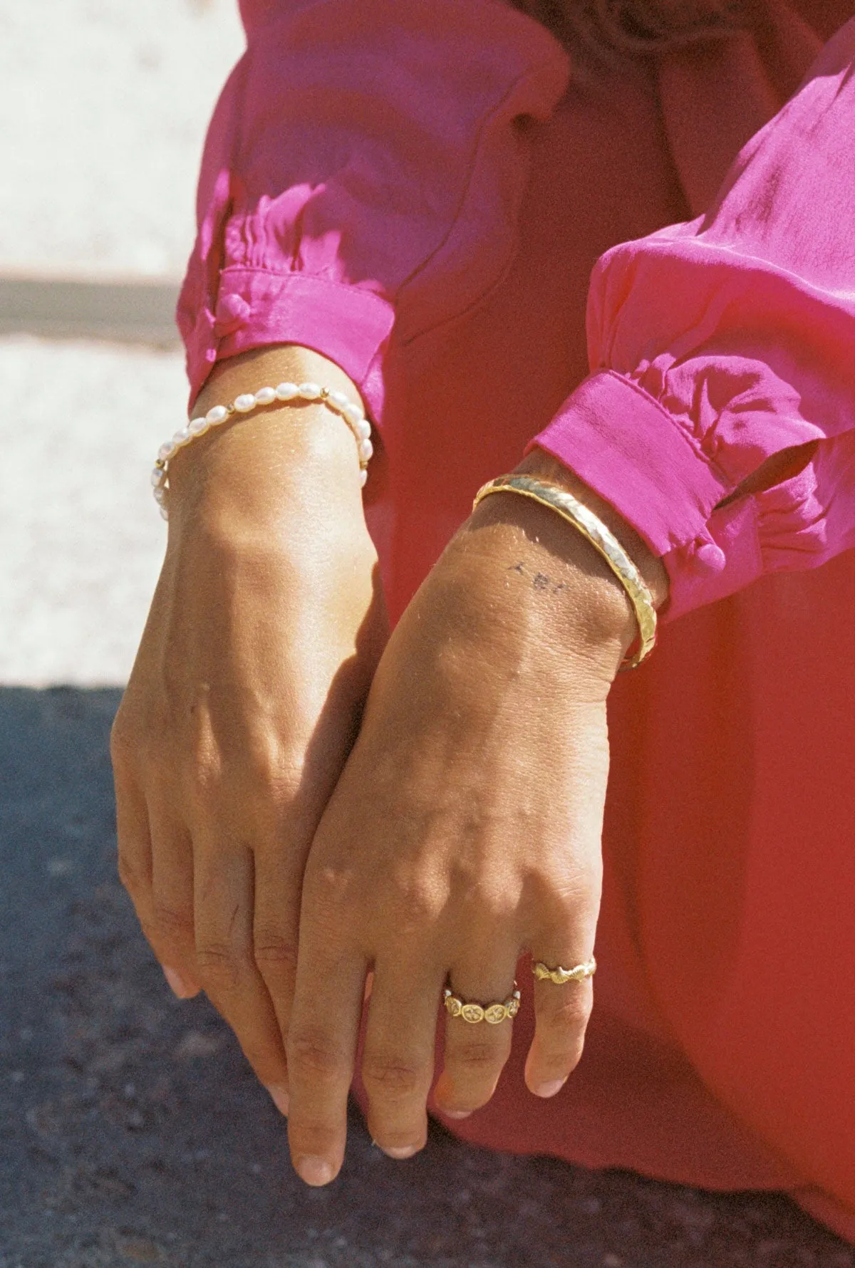 Starfish ring gold plated