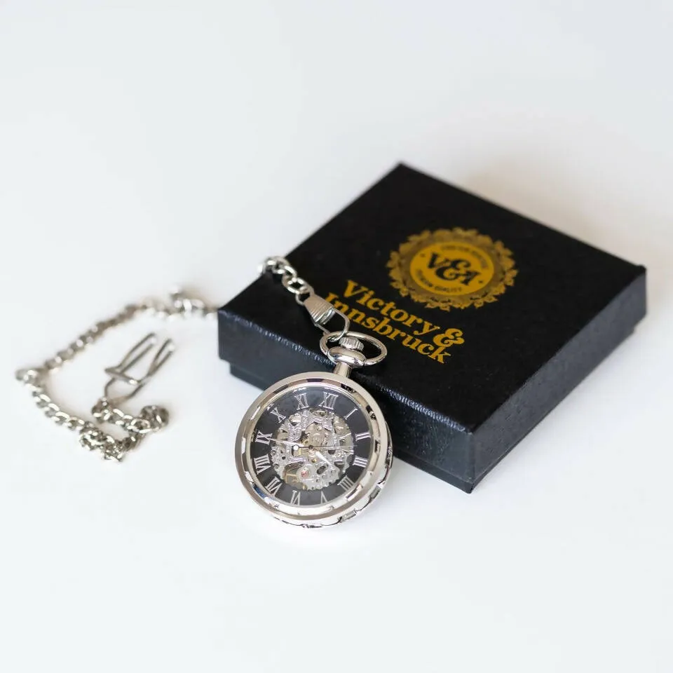 Steampunk / Skeleton / Double Hunter Pocket Watches (Available in multiple styles/colours)