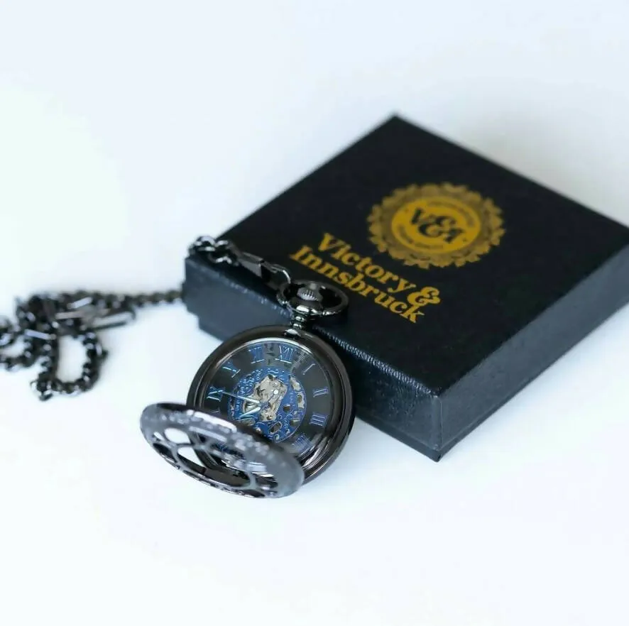 Steampunk / Skeleton / Double Hunter Pocket Watches (Available in multiple styles/colours)