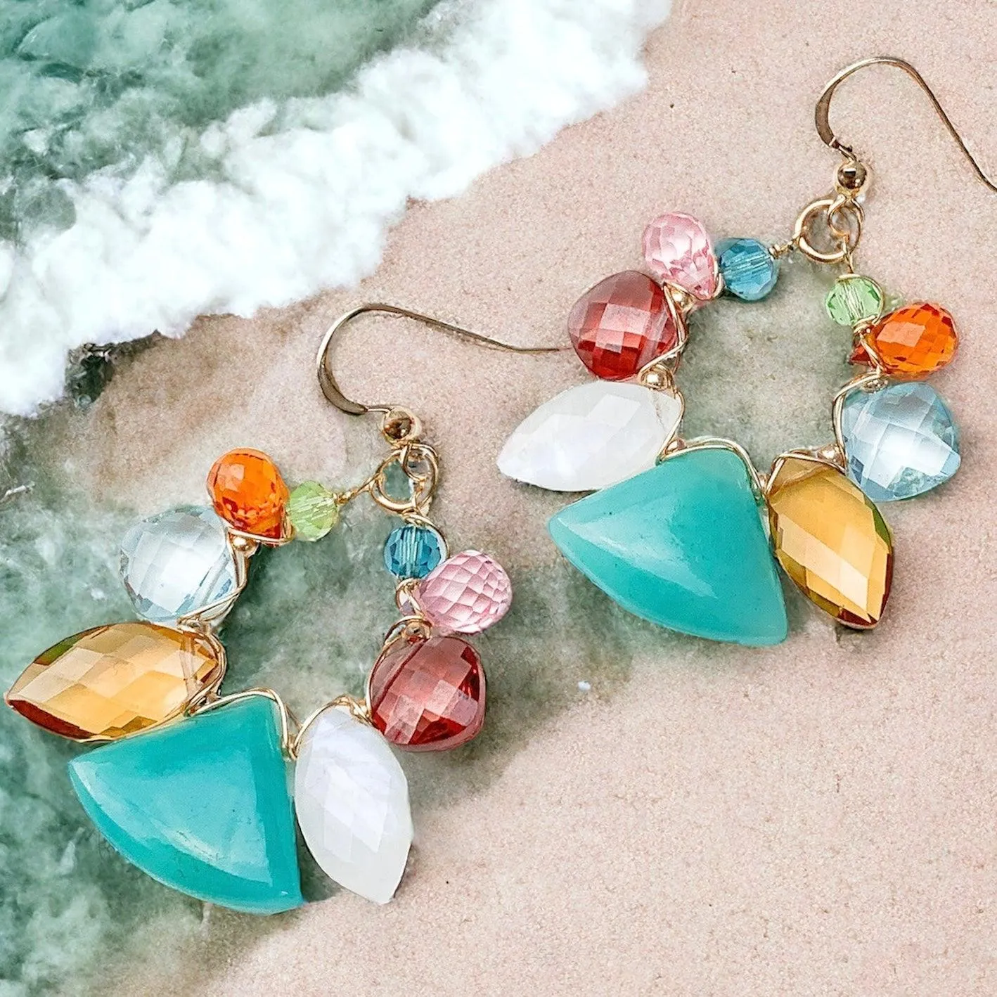 Stellar Amazonite Night Earrings