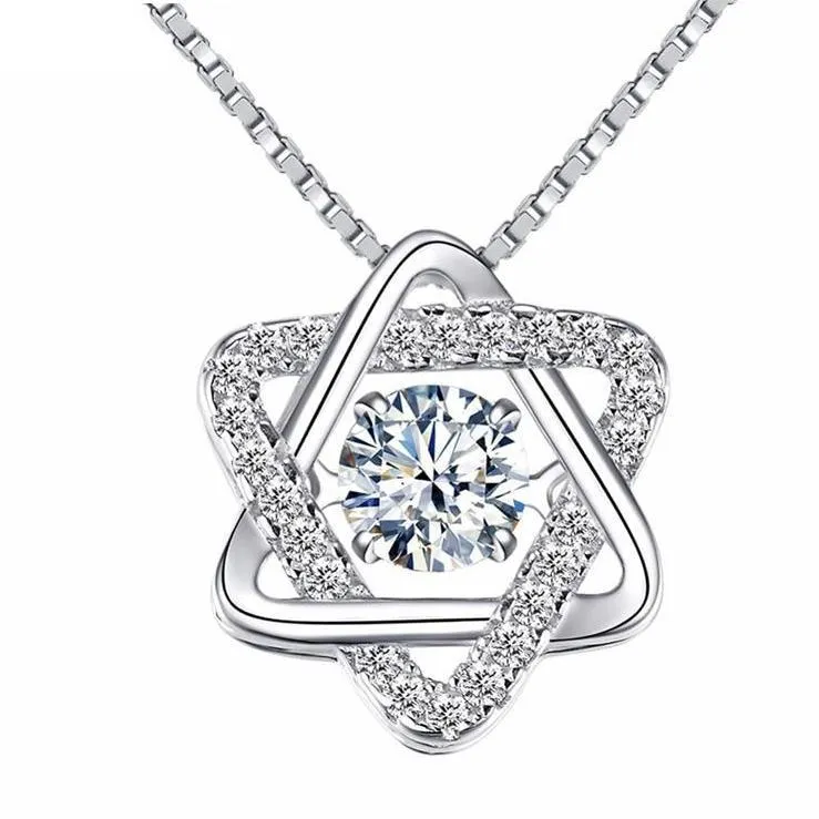 Sterling Silver Star of David Micro Pave with CZ