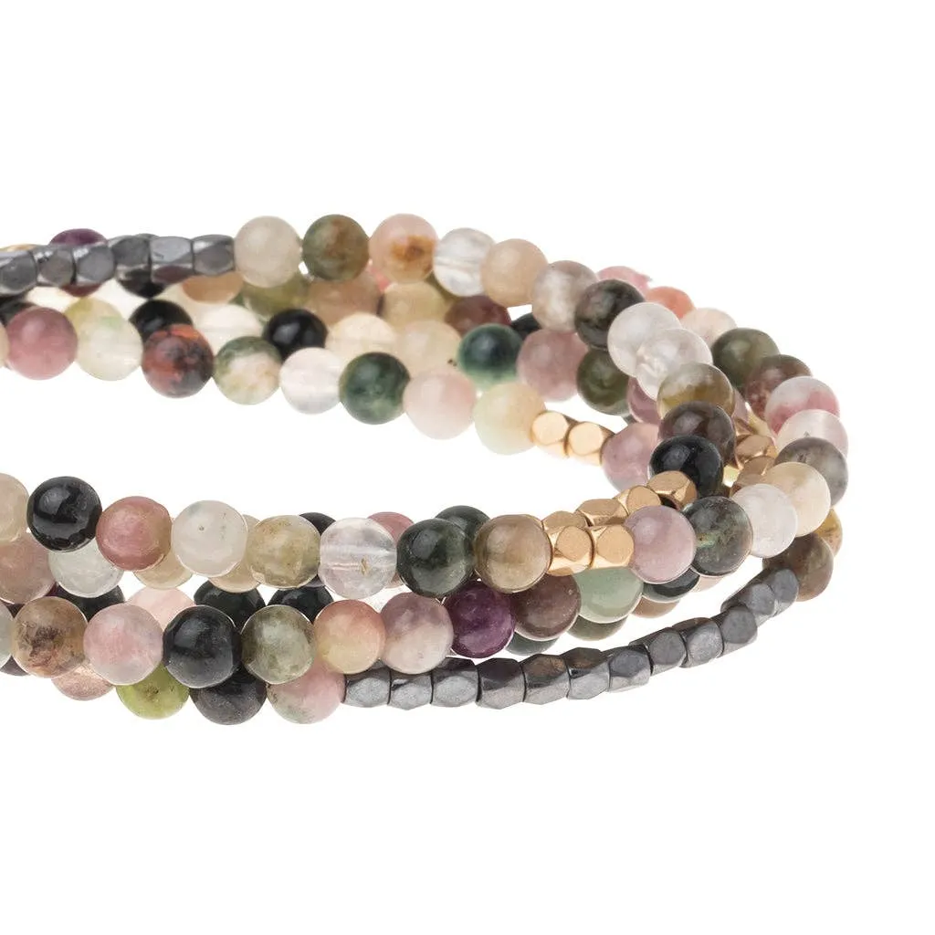 Stone Wrap - Tourmaline Hematite / Gold - Stone of Healing