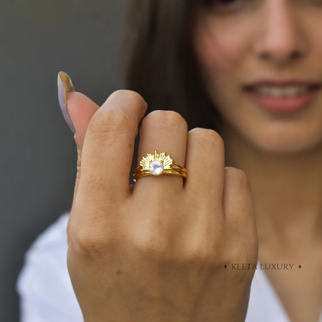 Sunrise - Moonstone Ring