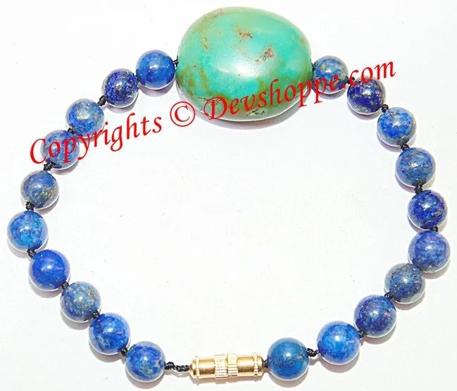 Superb quality Lapiz (Lapis) and Turquoise (Firoza) combination bracelet