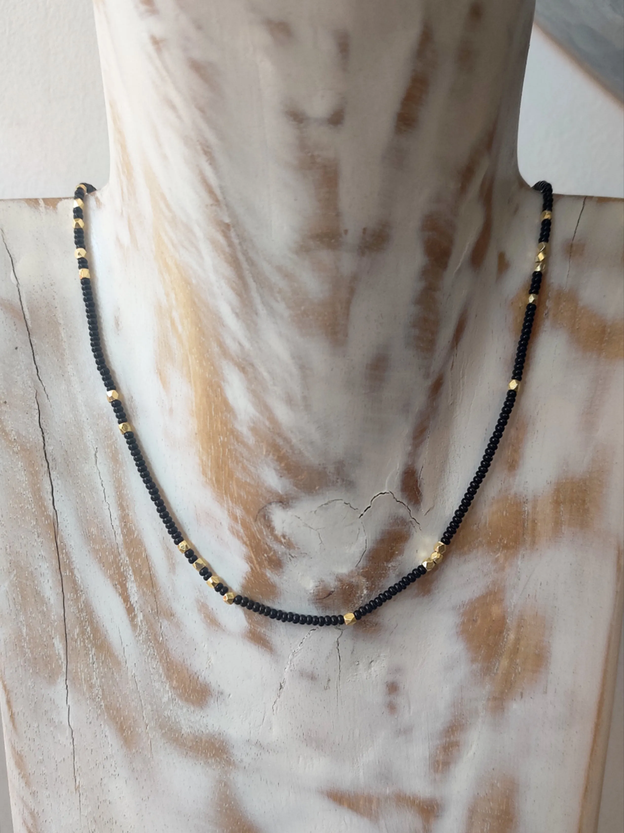 Susan Rifkin Black Seed Bead Necklace