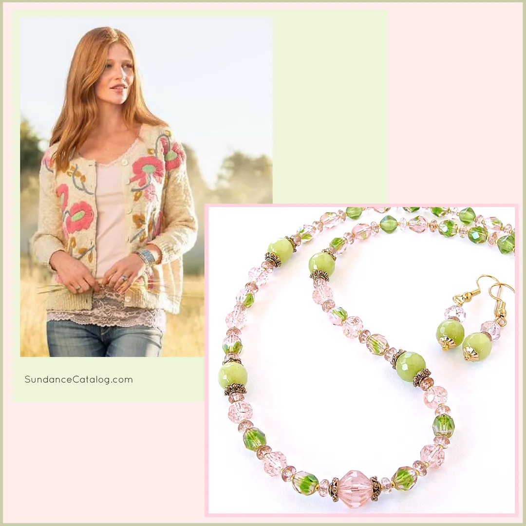 Sweet Pea: Pink and Green Jewelry