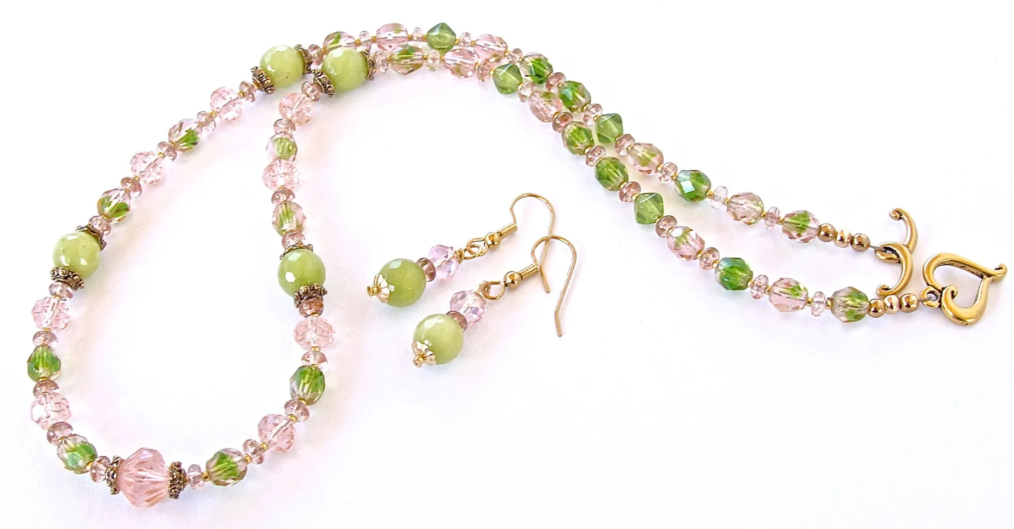 Sweet Pea: Pink and Green Jewelry