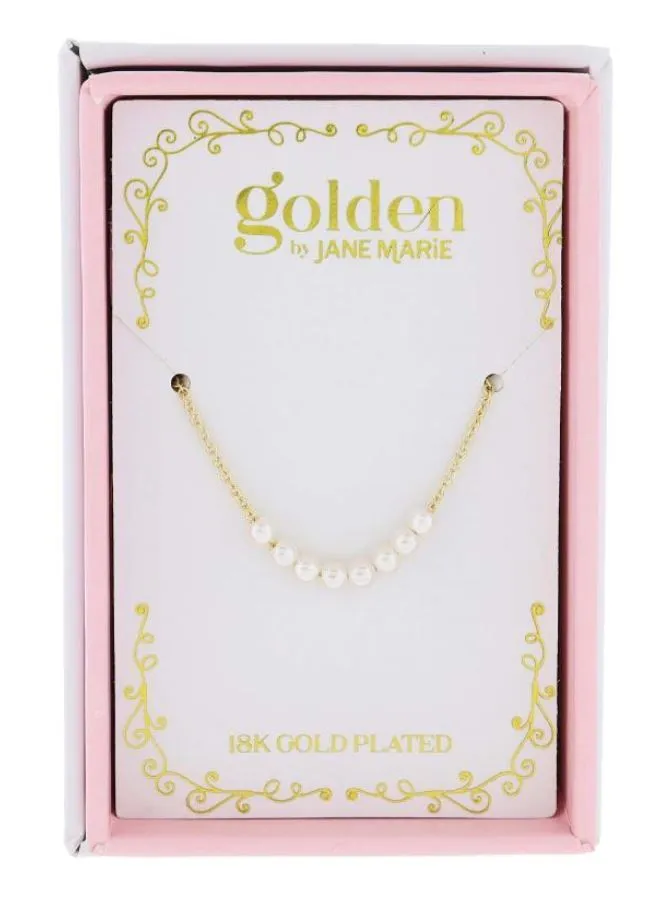 Sweetheart Kids 18K Gold Plated Pearl Beaded Necklace