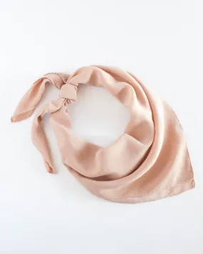 'The Classic' Washable Silk Scarf in Peach