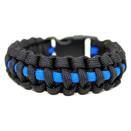 Thin Blue Line 550 Paracord Survival Bracelet