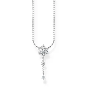 Thomas Sabo Sterling Silver Charm Club Snow Crystal CZ 40-45cm Chain