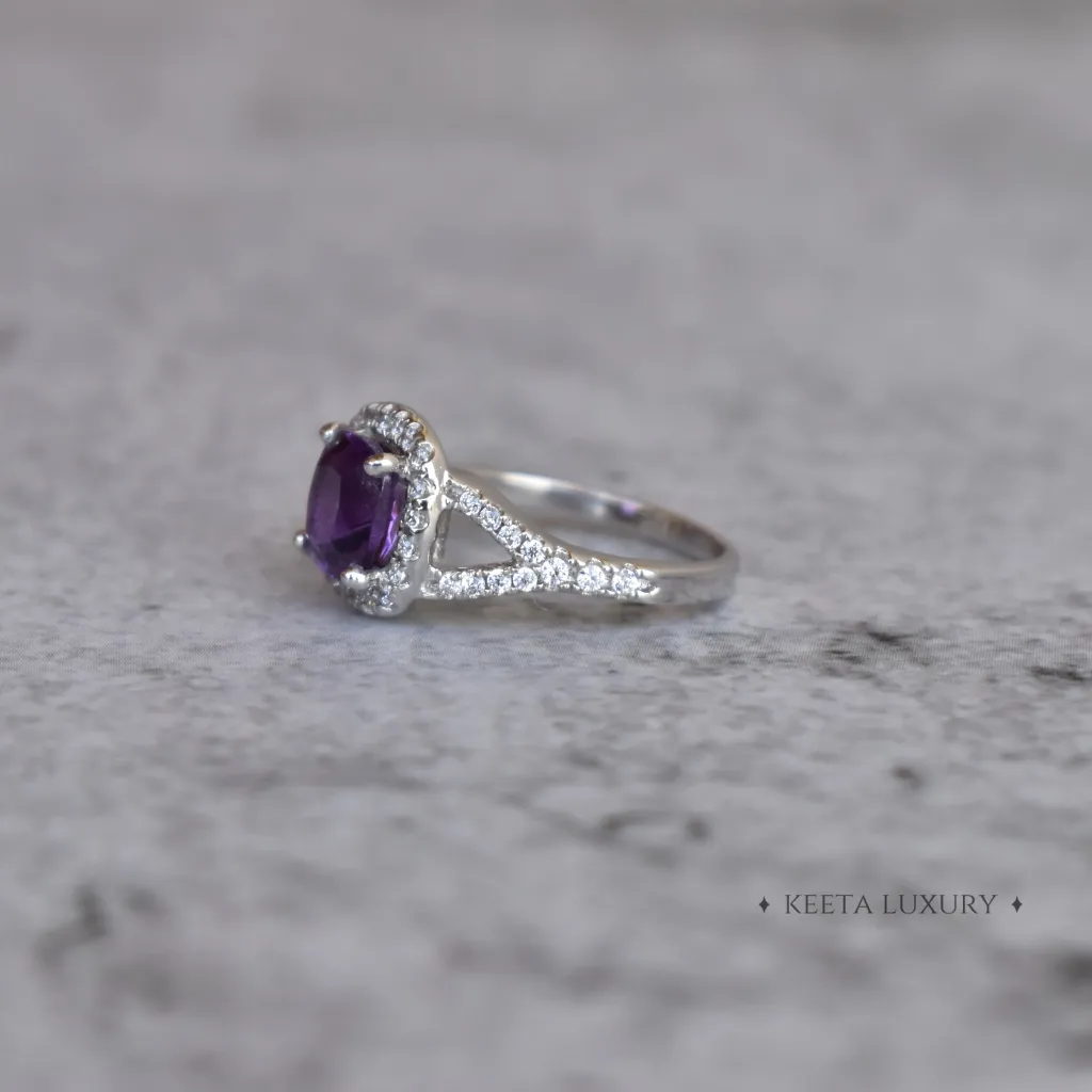 Timeless Cushion - Amethyst Ring