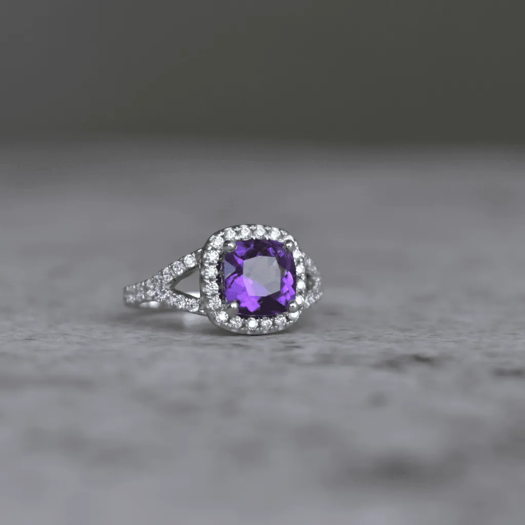 Timeless Cushion - Amethyst Ring