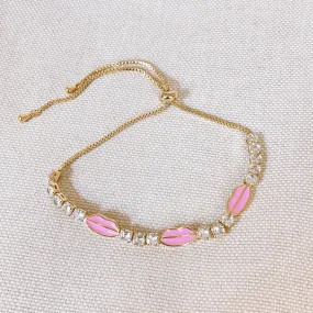 Treasure Jewels Pink Kiss Bracelet