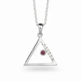 Triangulo: Ruby & Diamond Necklace