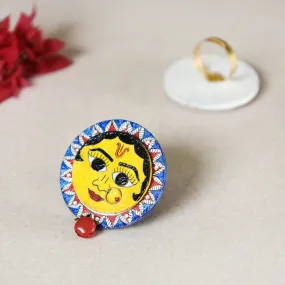 Vasudha - Madhubani Handpainted Wooden Ring