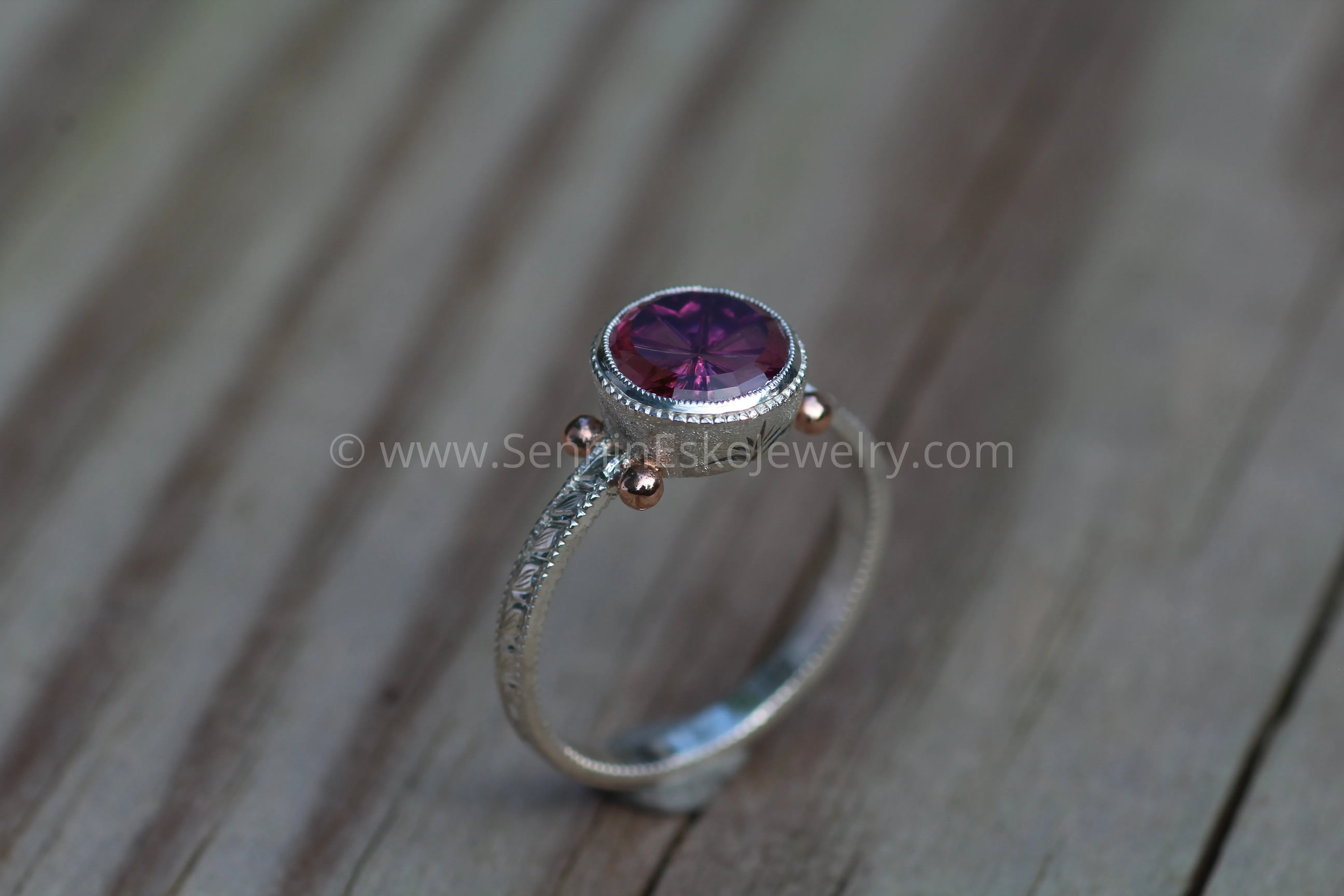 Vintage Inspired Setting - Ornate Setting - Fantasy Cut Rose Garnet (Setting Only, Center Stone Sold Separately)