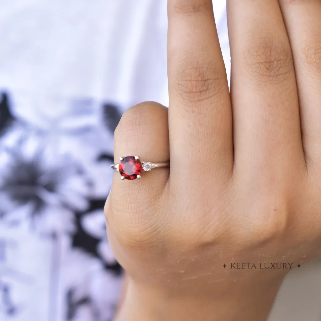 Vintage Royalty - Garnet Ring