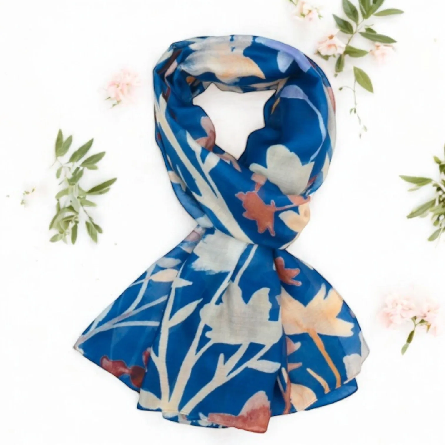 Watercolour Floral Scarf