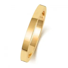 Wedding Band 18K Flat Flat 2mm-1.7 Wedding  Ring WQ171H/I