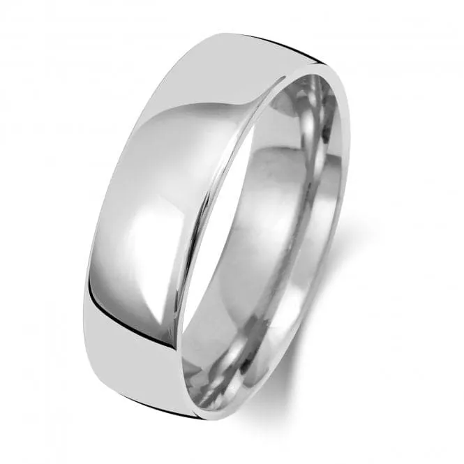 Wedding Band 18K Slight Court 6mm-1.5 Wedding  Ring WQ116WM