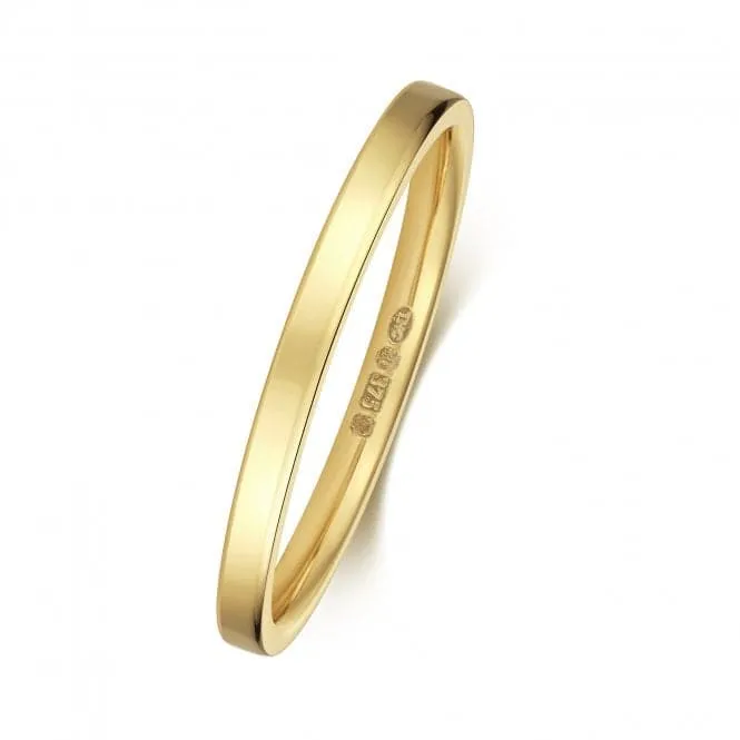 Wedding Band 9K Flat Court 1.7mm-1.7 Wedding  Ring W120H