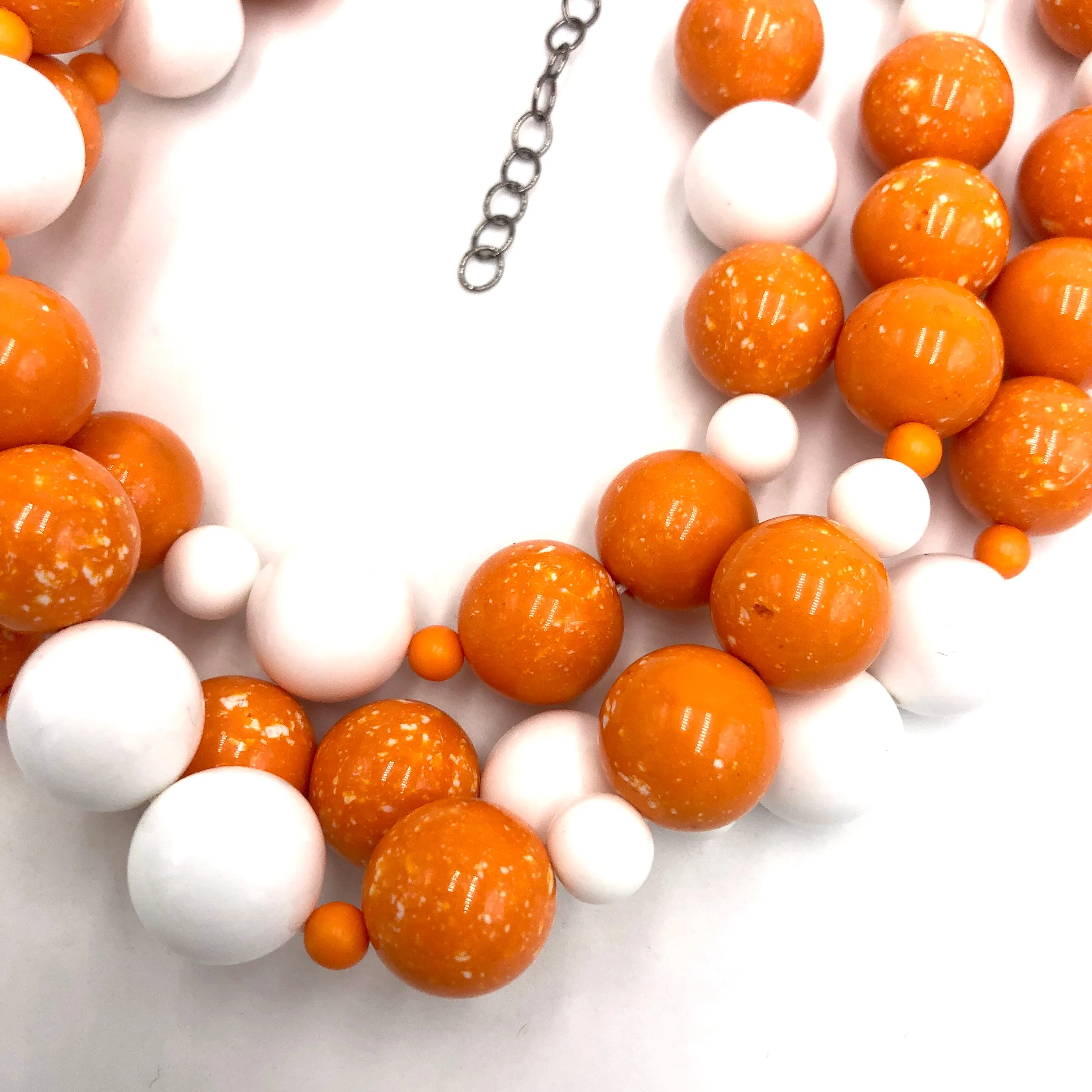 White & Sun Orange Morgan Necklace