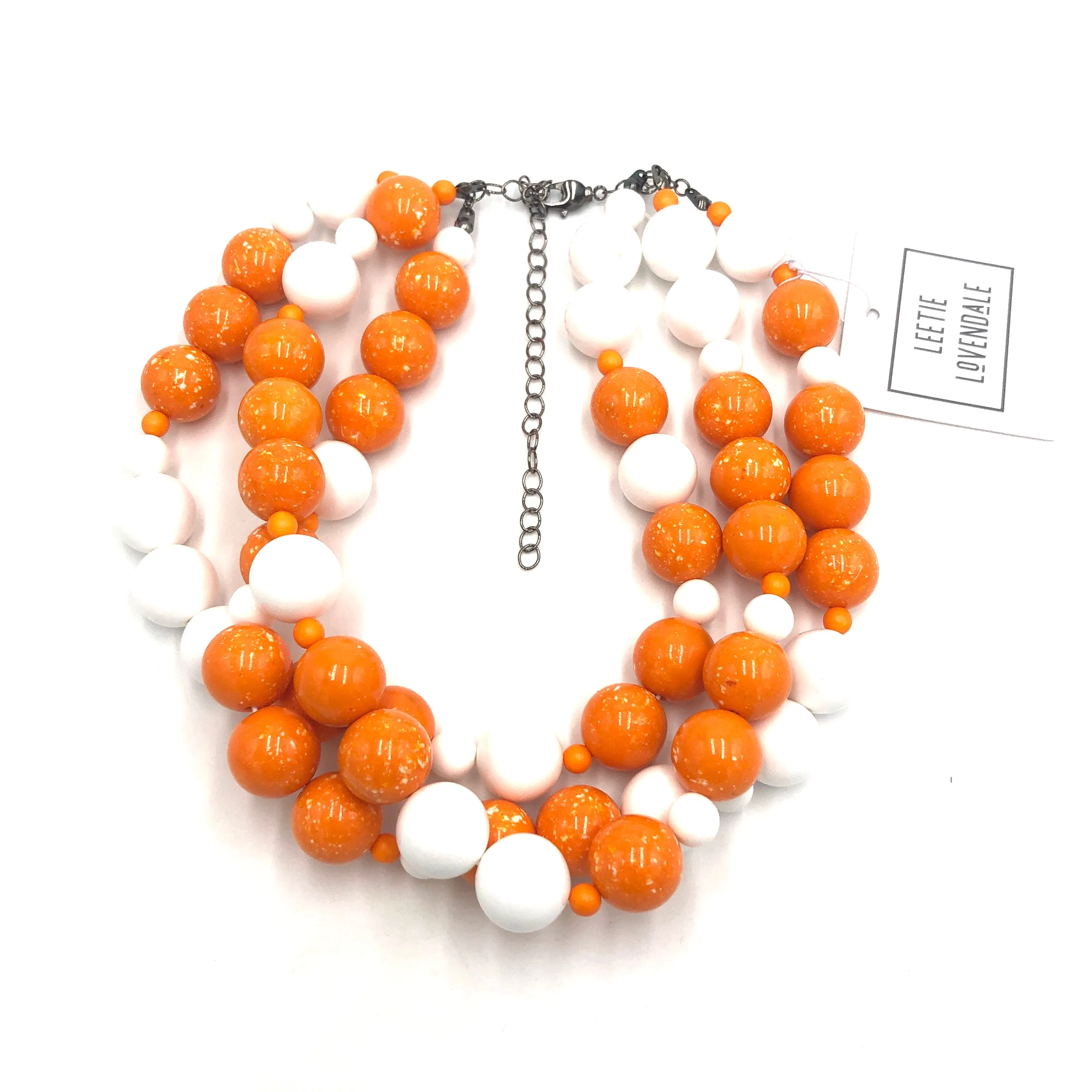 White & Sun Orange Morgan Necklace