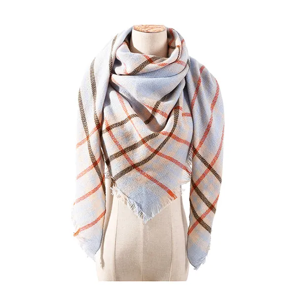 Womens Cashmere Blend Triangle Fashion Scarf