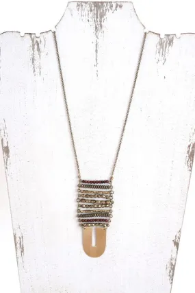 Wren Beaded Pendant Necklace