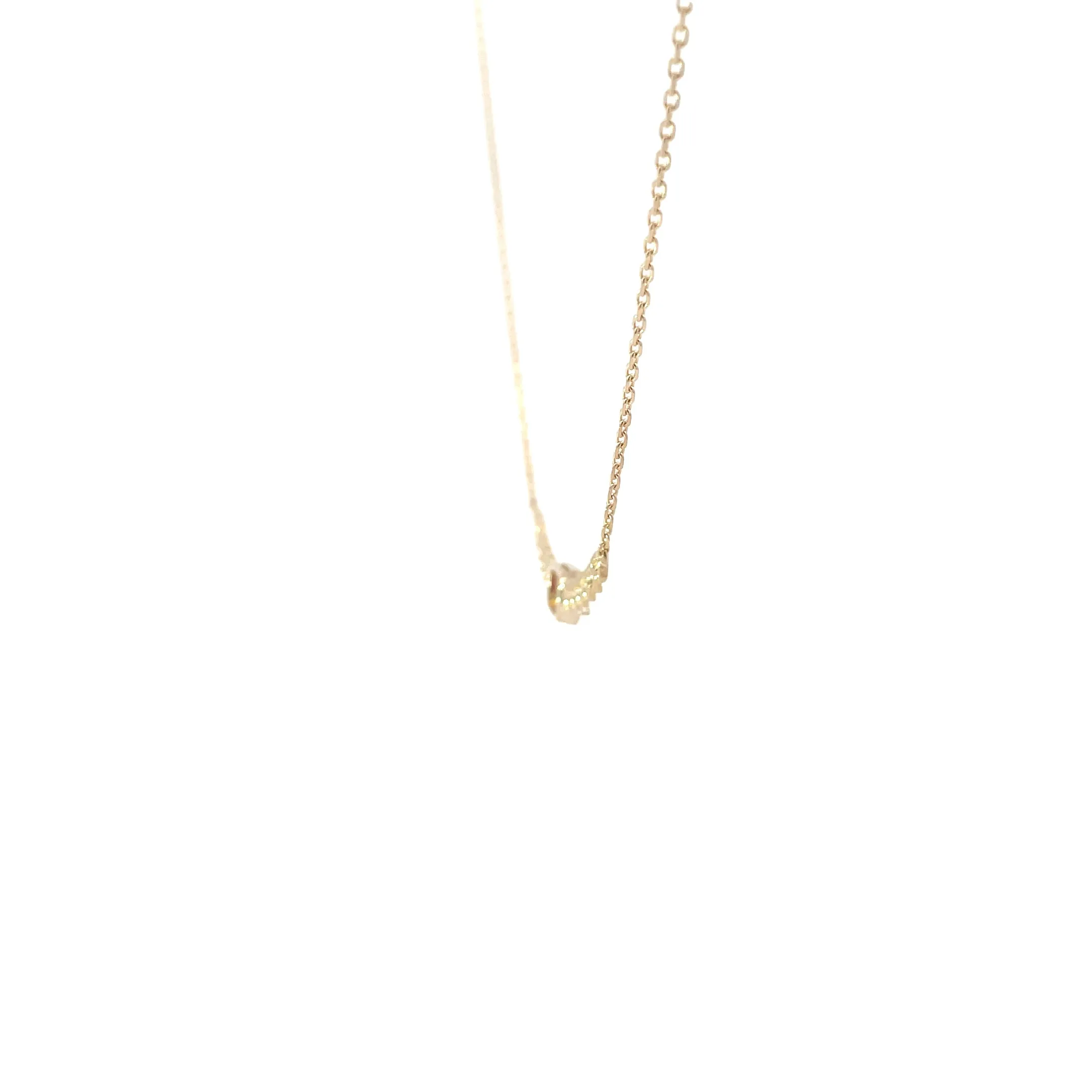 Yellow Gold Diamond Ruby Chain Bar Necklace