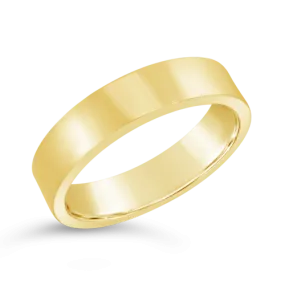 Yellow Gold Flat Wedding Band