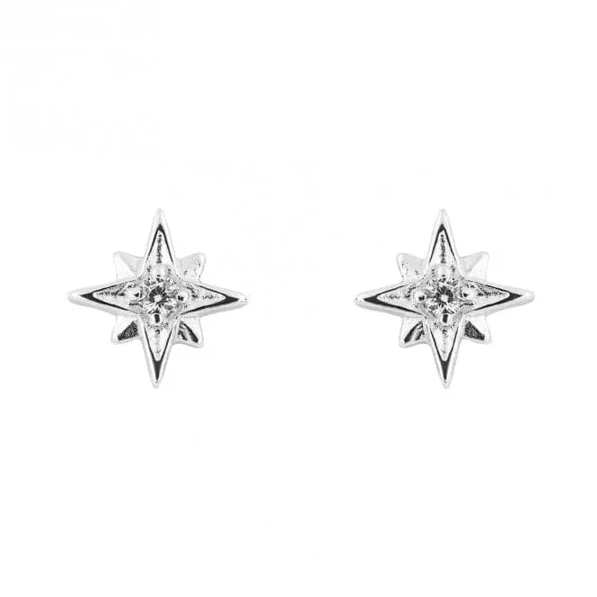 Zirconia Starburst Earrings E6237C