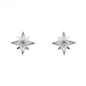 Zirconia Starburst Earrings E6237C